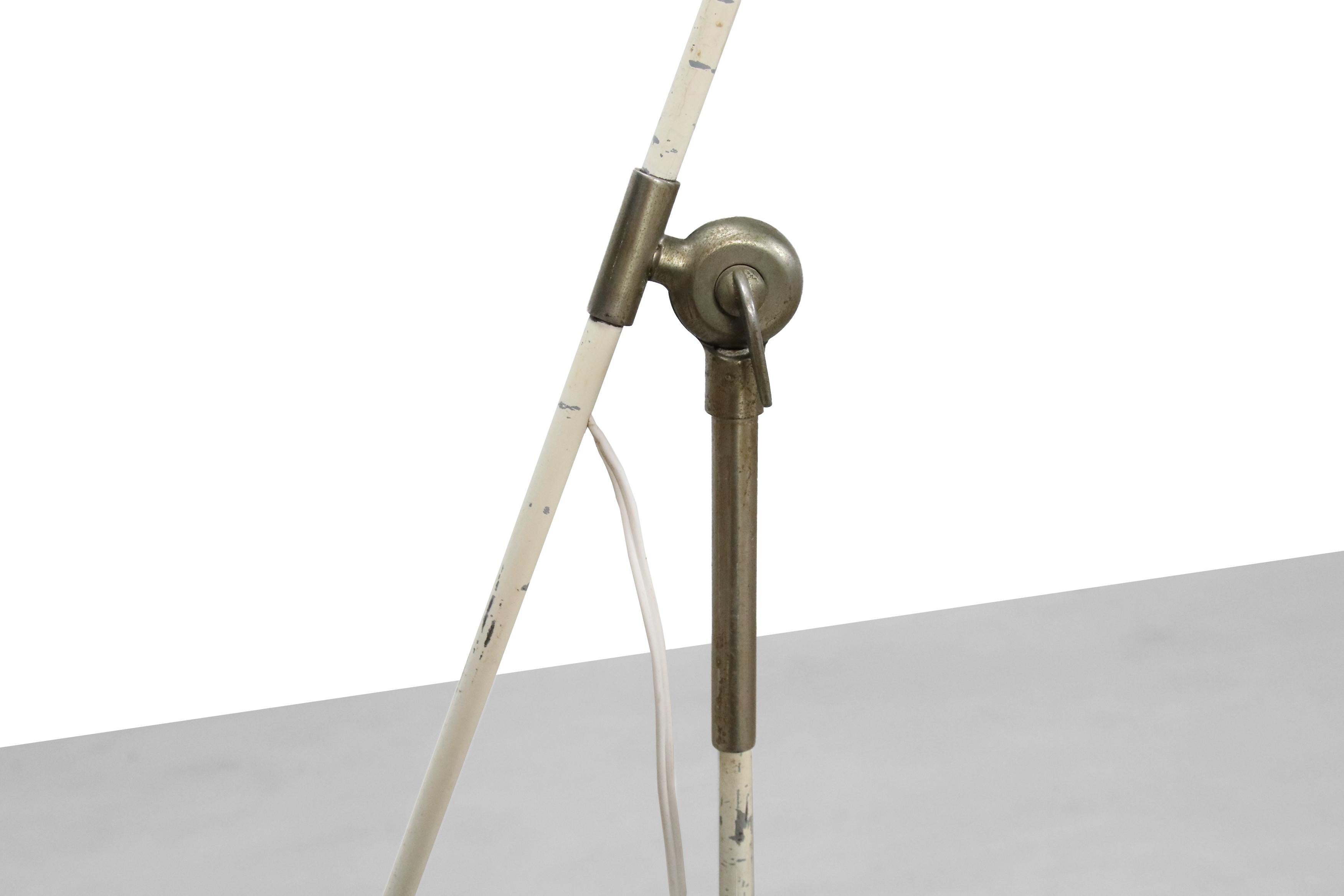 Lacquered Midcentury Dutch Minimalistic Design Floor Lamp by W. Hagoort