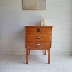 Mid Century Dutch Nachttisch Nachttisch Kommode  Uniflex-Stil, 1960er-Jahre