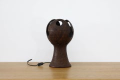 Mid-Century Dutch Organic Brutalist Ceramic Table Lamp