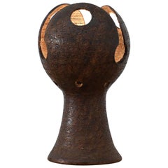 Mid-Century Dutch Organic Brutalist Ceramic Table Lamp