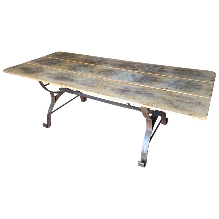 Midcentury Dutch Pine Dining Table at 1stDibs