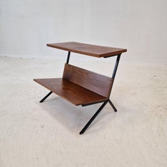 Midcentury Dutch Side Table or Magazine Rack, 1960s