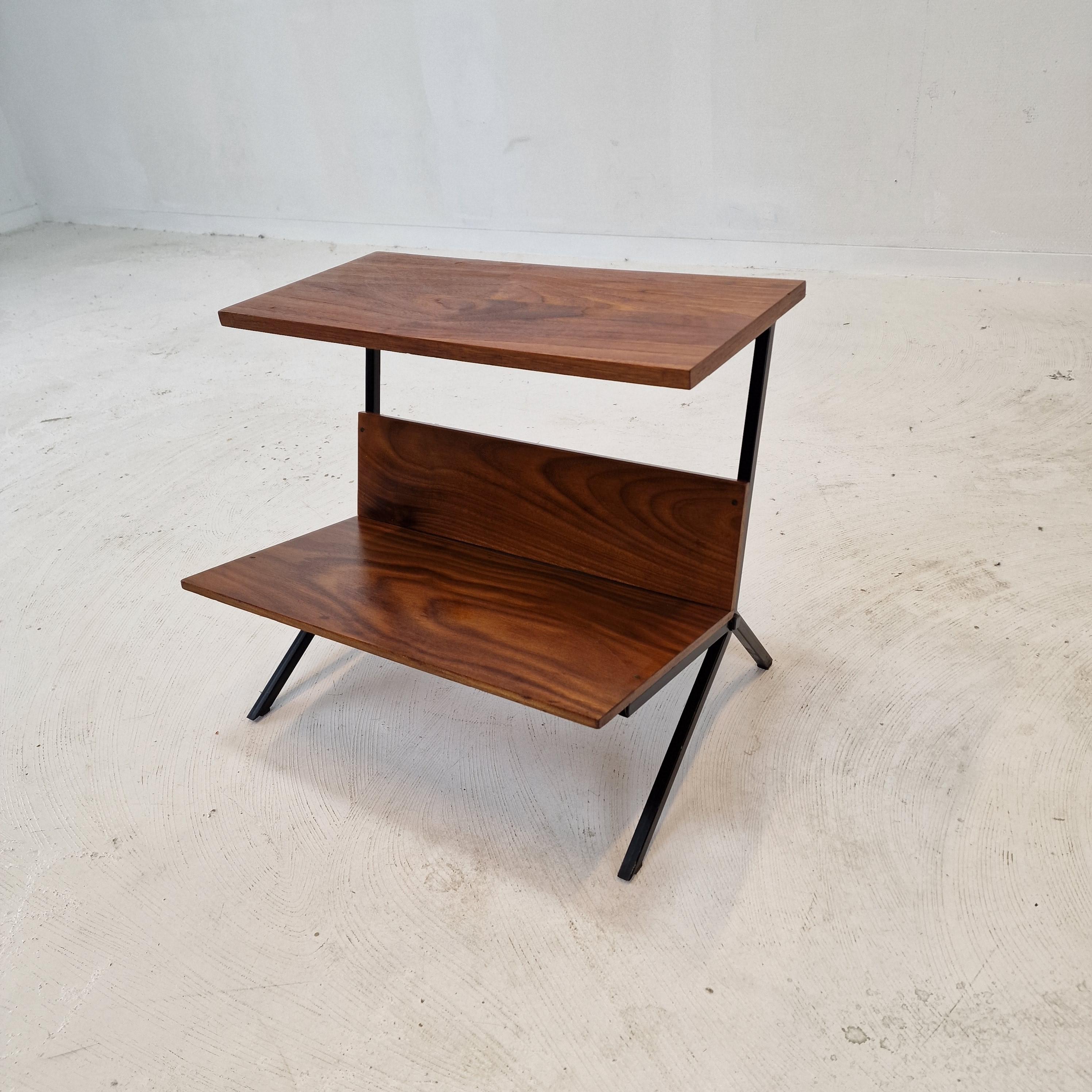 Mid-Century Modern Midcentury Dutch Side Table or Magazine Rack, 1960s For Sale