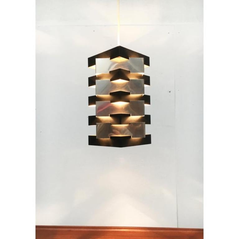 Lampada a sospensione a stella olandese di metà secolo di J.J.M. Hoogervorst per Anvia, anni '60 in vendita 3