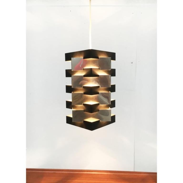 Lampada a sospensione a stella olandese di metà secolo di J.J.M. Hoogervorst per Anvia, anni '60 in vendita 4