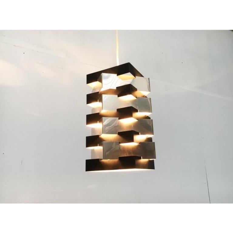 Olandese Lampada a sospensione a stella olandese di metà secolo di J.J.M. Hoogervorst per Anvia, anni '60 in vendita
