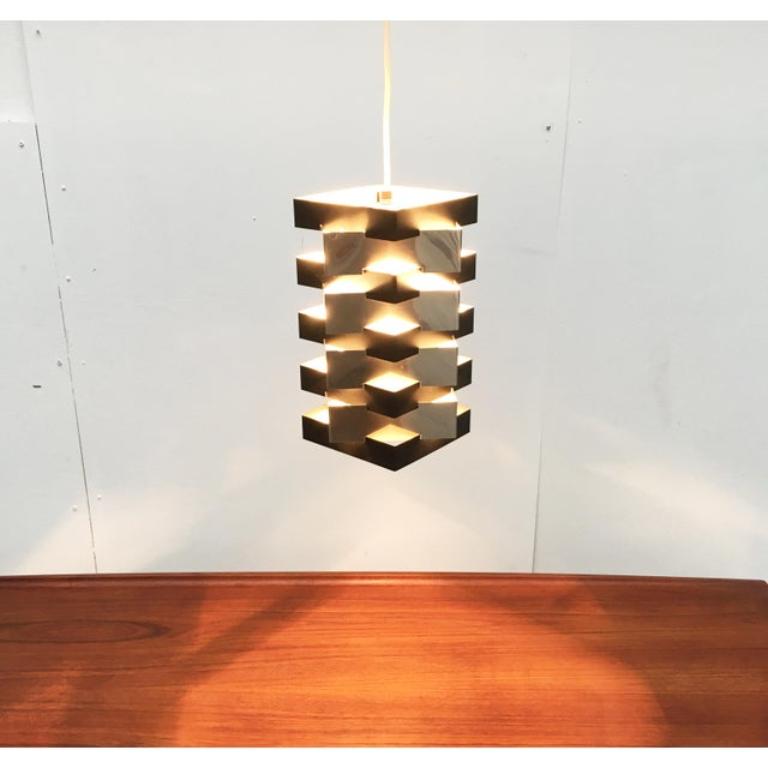 Lampada a sospensione a stella olandese di metà secolo di J.J.M. Hoogervorst per Anvia, anni '60 in vendita 2