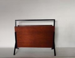 Mid-Century Dutch Teak Magazine Stand, 1960s