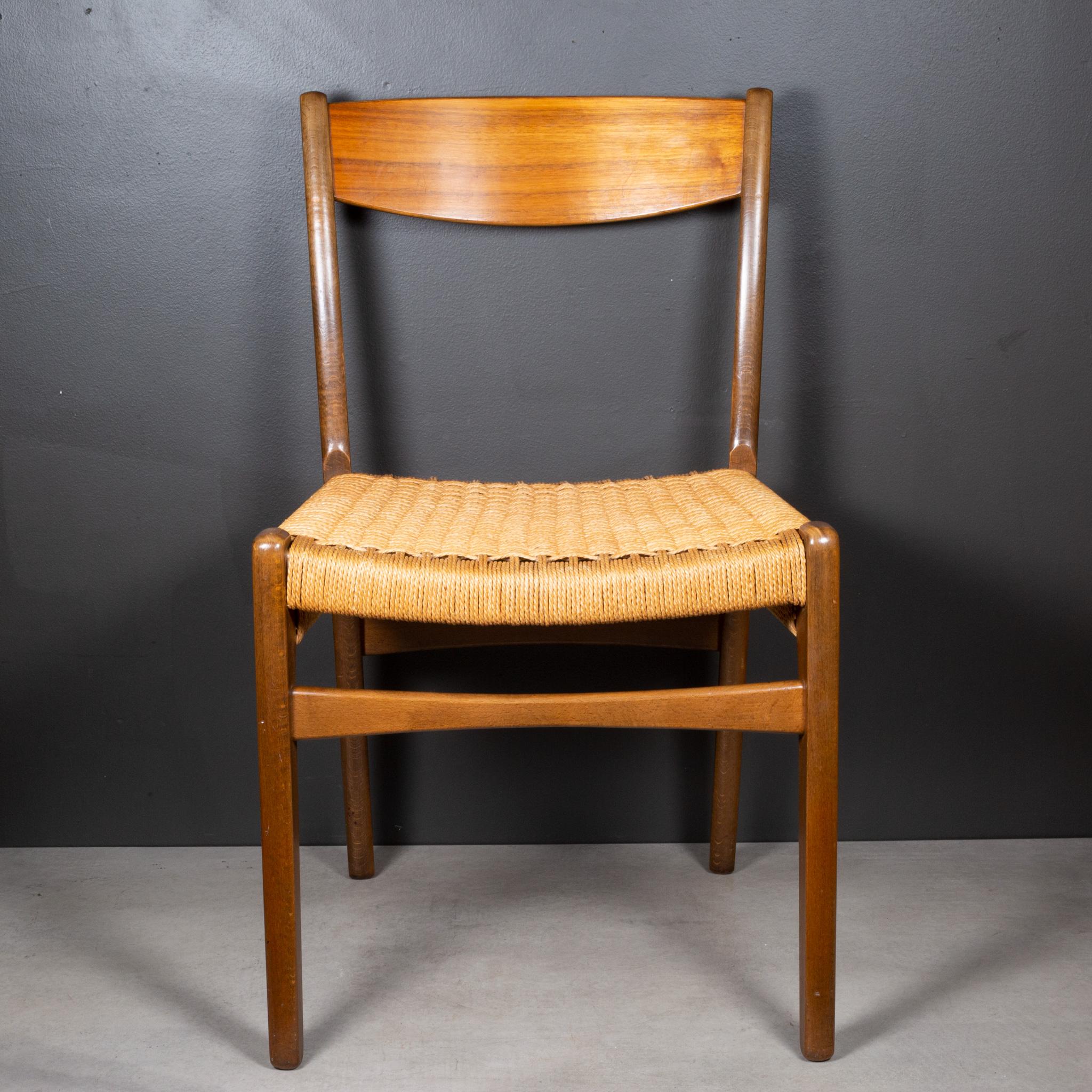 ABOUT

A set of four original DUX Sweden Teak dining chairs. Original paper cord seats. Beautiful paper cord work on the sides. Solid Birch and Teak.

    CREATOR DUX, Sweden.
    DATE OF MANUFACTURE c.1960s.
    MATERIALS AND TECHNIQUES Teak,