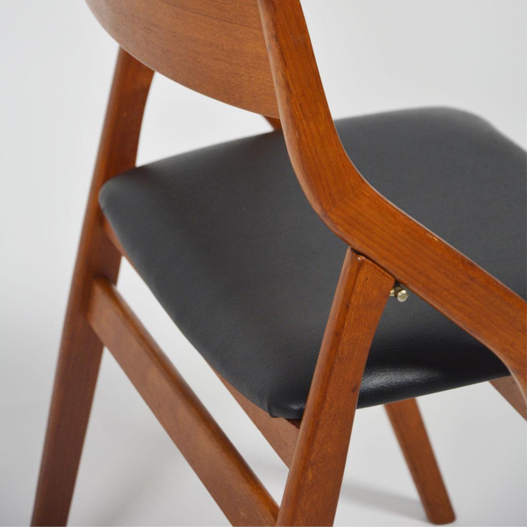 Danish Mid Century Dyrlund Folding Chair For Sale