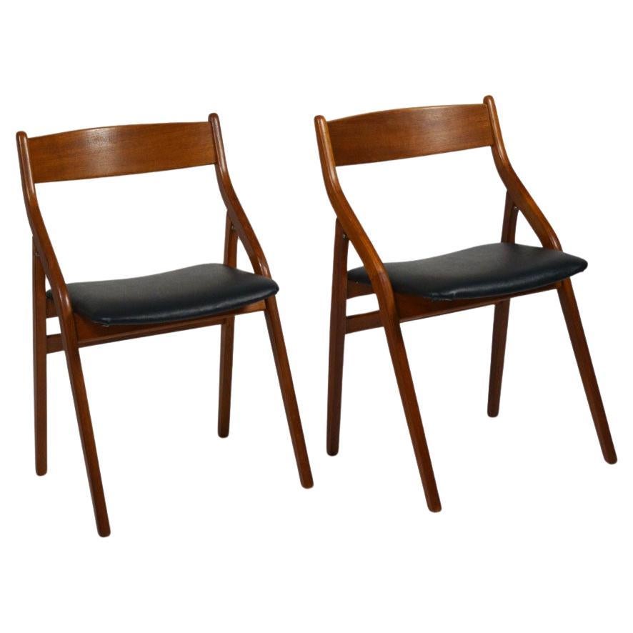 Mid Century Dyrlund Folding Chair For Sale