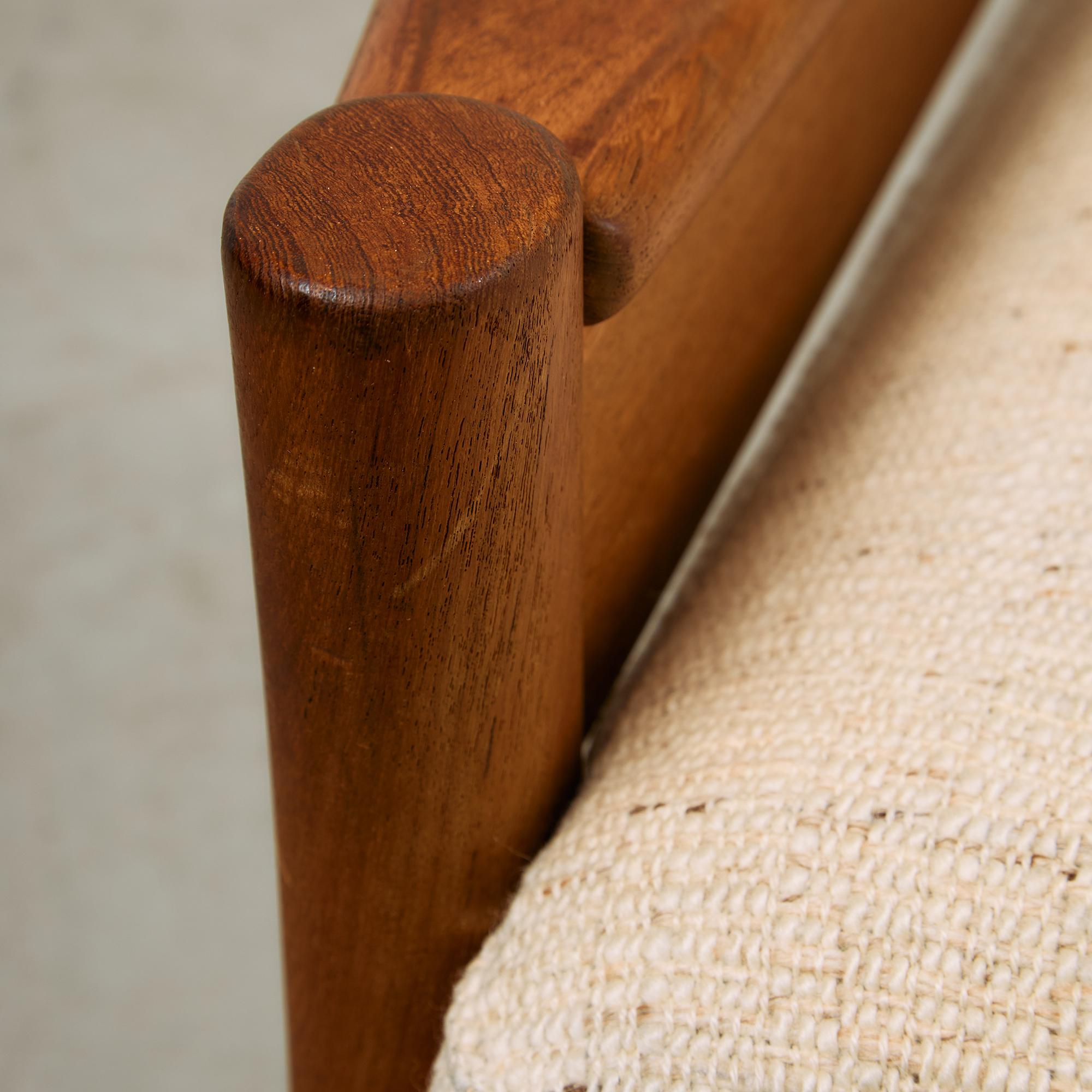 Mid-Century Dyrlund Solid Teak Three-Seater with Removable Cushions, 1959 For Sale 11