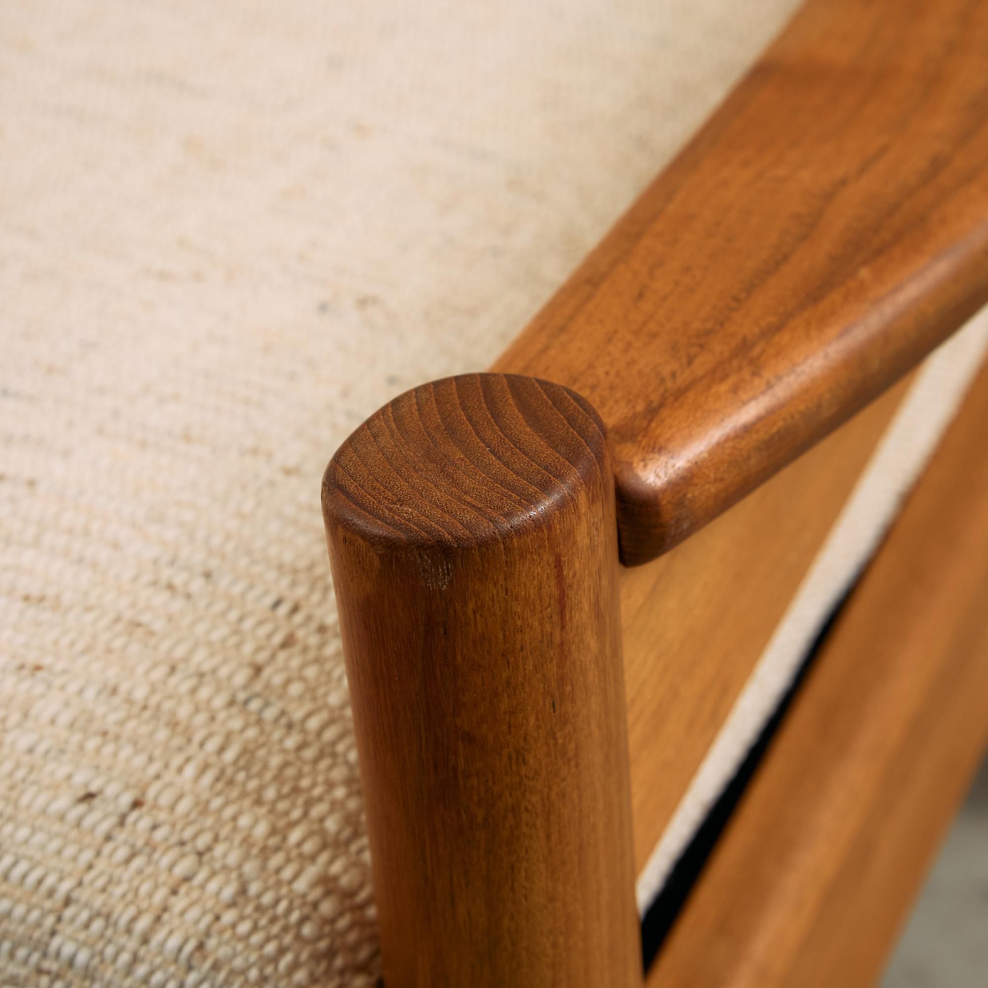 Mid-Century Dyrlund Solid Teak Three-Seater with Removable Cushions, 1959 For Sale 14