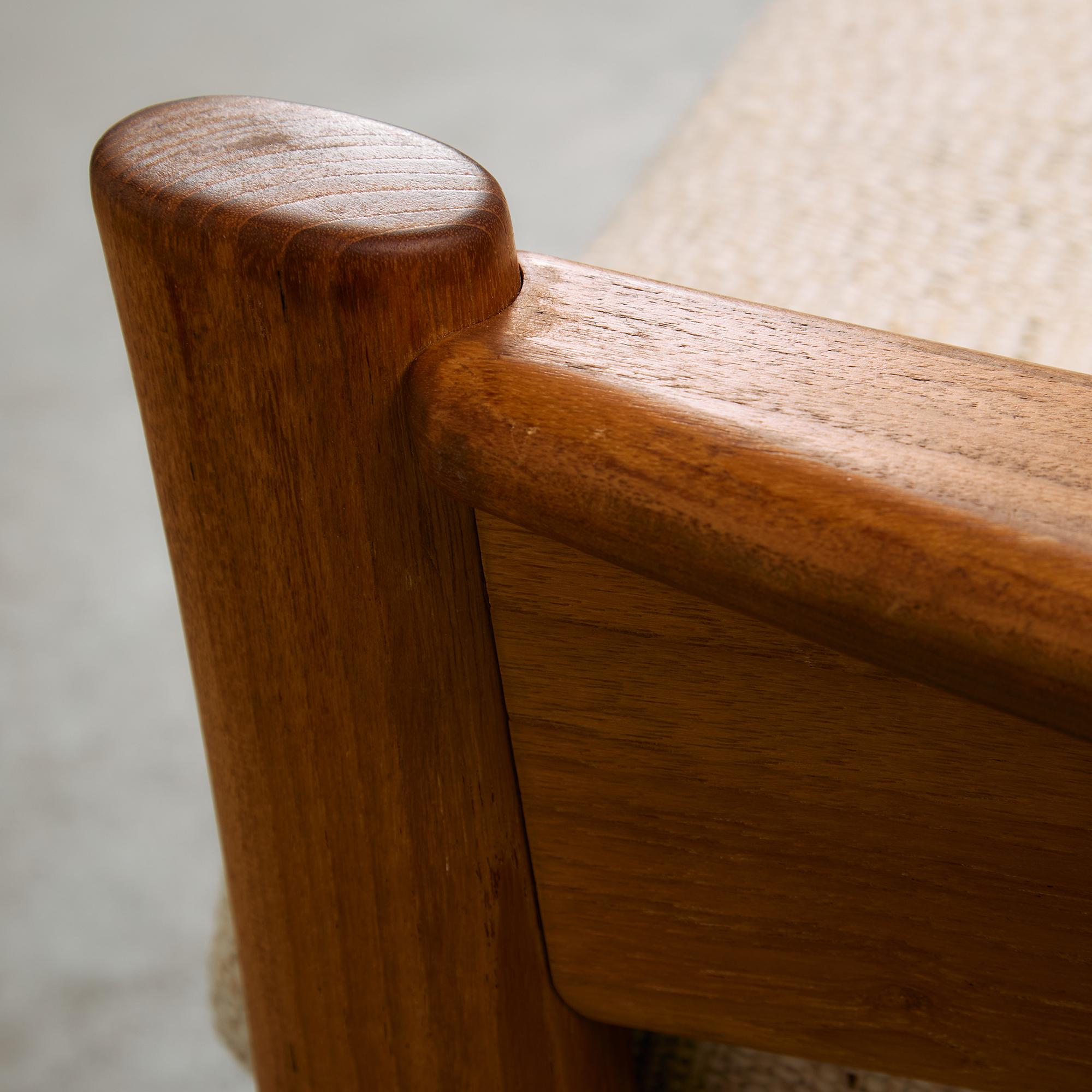 Mid-Century Dyrlund Solid Teak Three-Seater with Removable Cushions, 1959 For Sale 2