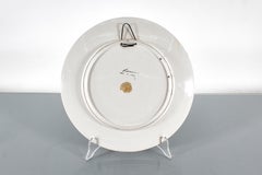 Assiette en céramique du milieu du siècle de E. Altara Lenci représentant une scène sarde Italie des années 40