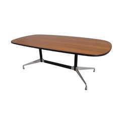 Mid Century Eames Herman Miller 7ft Walnut Conference Table  