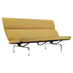 Mid Century Eames Herman Miller Sofa Compact, Alexander Girard Maharam Fabric
