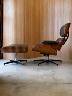 Mid-Century Eames Style Lounge and Ottoman