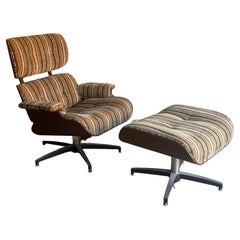 Mid-Century Eames Style Lounge Chair and Ottoman