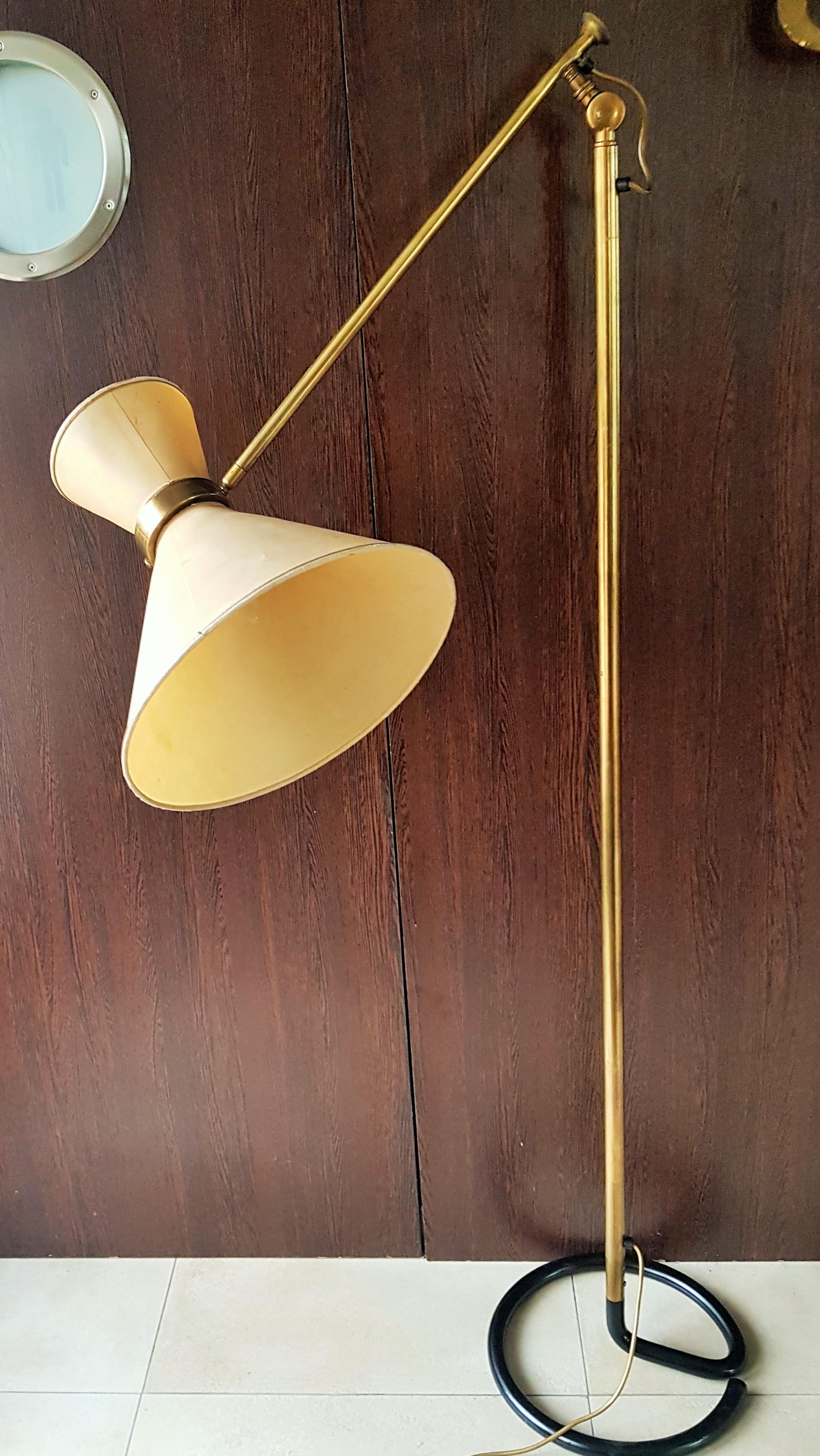 Midcentury Early 1950s Floor Lamp Diabolo, by Stablet, France For Sale 10