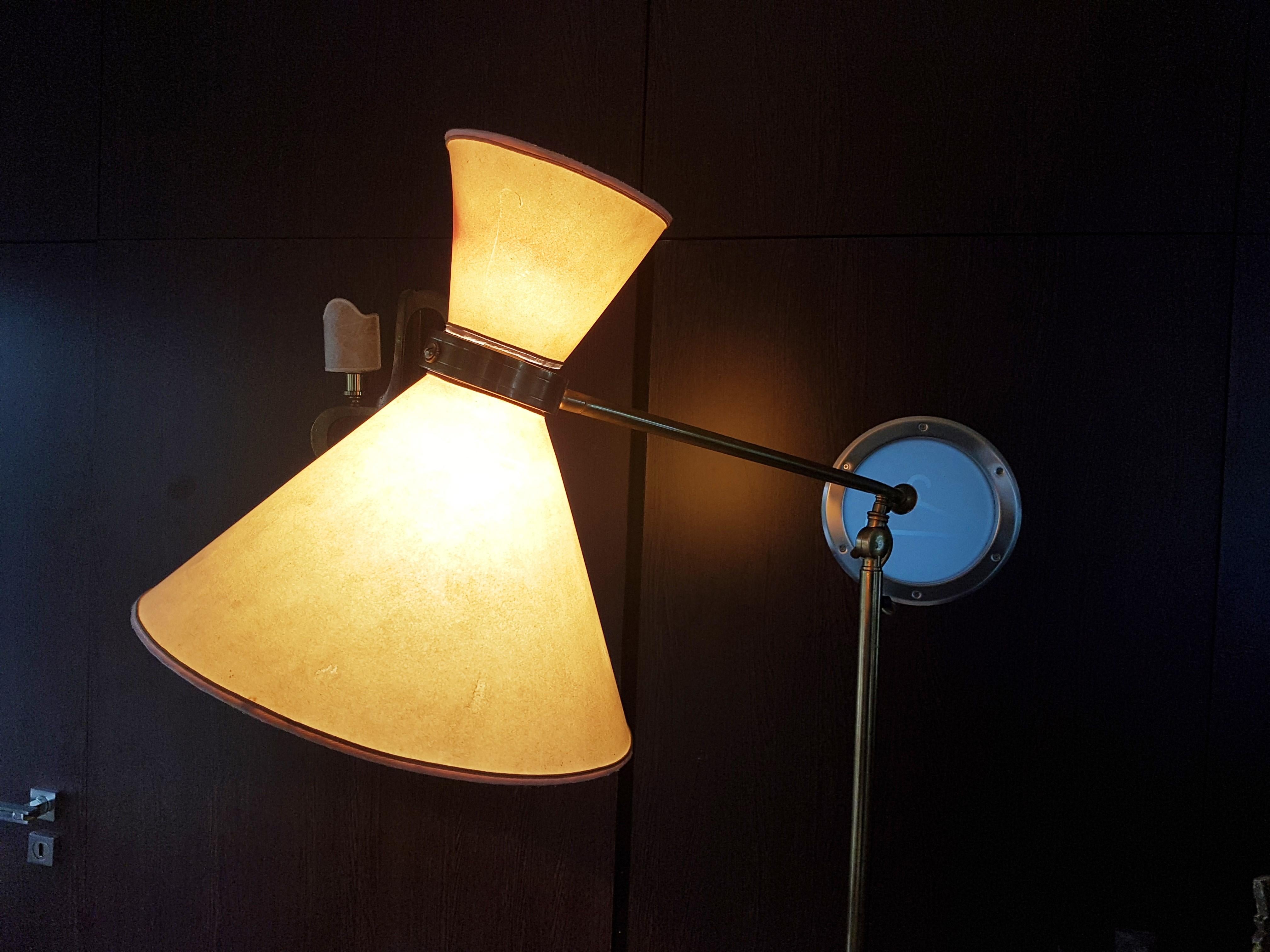 French Midcentury Early 1950s Floor Lamp Diabolo, by Stablet, France For Sale
