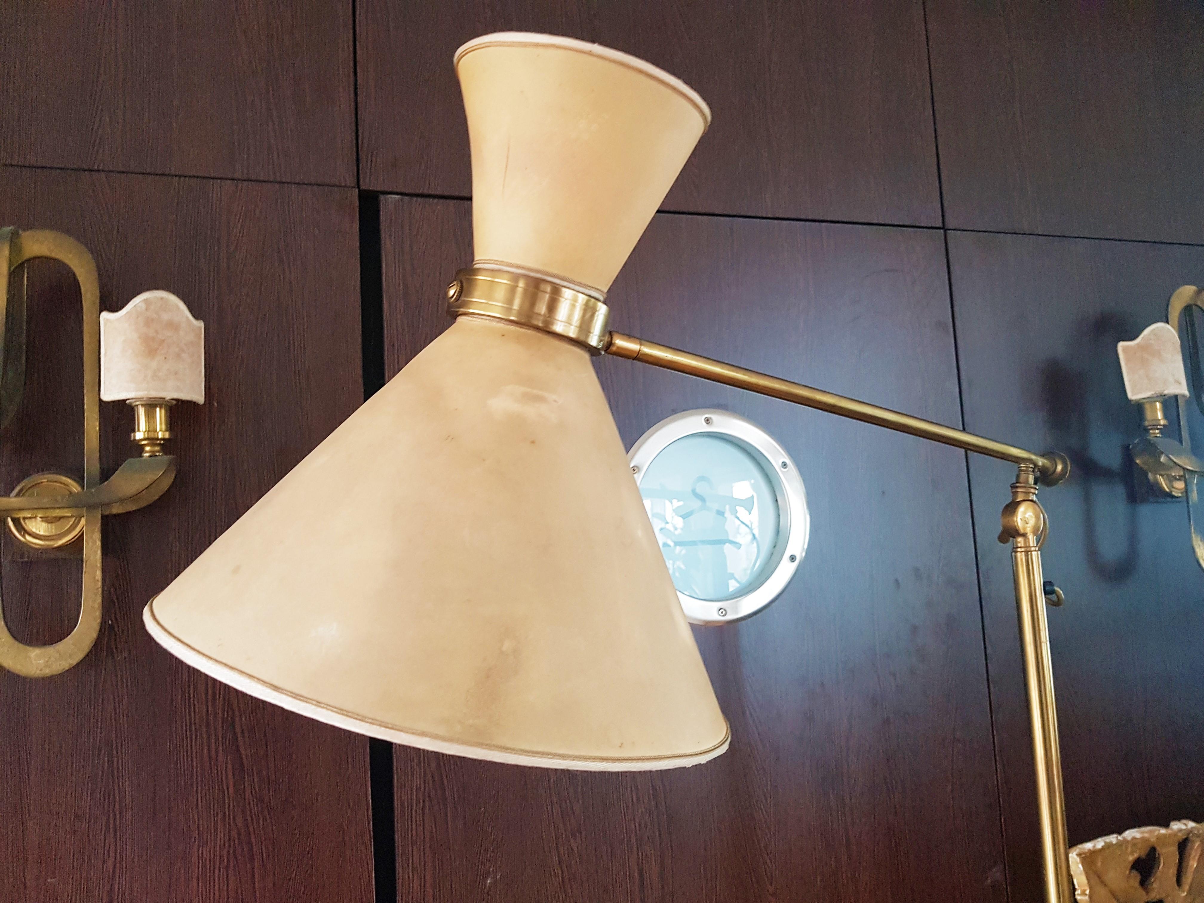 Mid-20th Century Midcentury Early 1950s Floor Lamp Diabolo, by Stablet, France For Sale