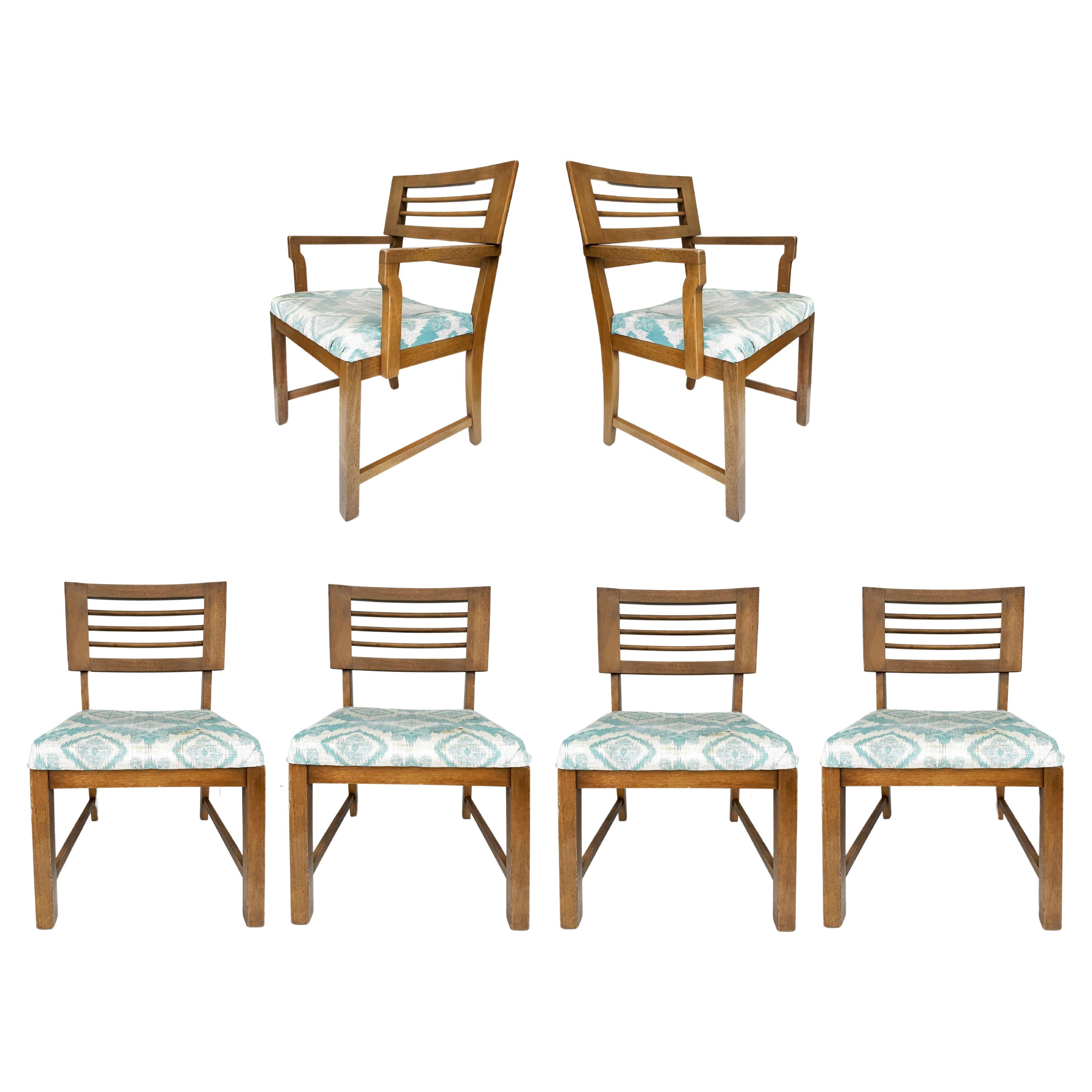 Mid-century American of Martinsville Dining Set of 6 For Sale