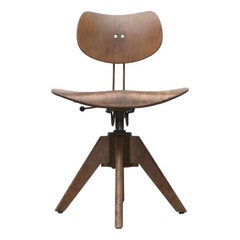 Silla giratoria SE 40 alemana de principios de siglo de Egon Eiermann, años 50