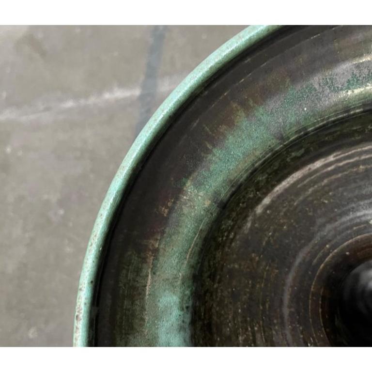 Brutalistische Studio Pottery Bodenvase aus der Mitte des Jahrhunderts, 1960er Jahre im Angebot 4