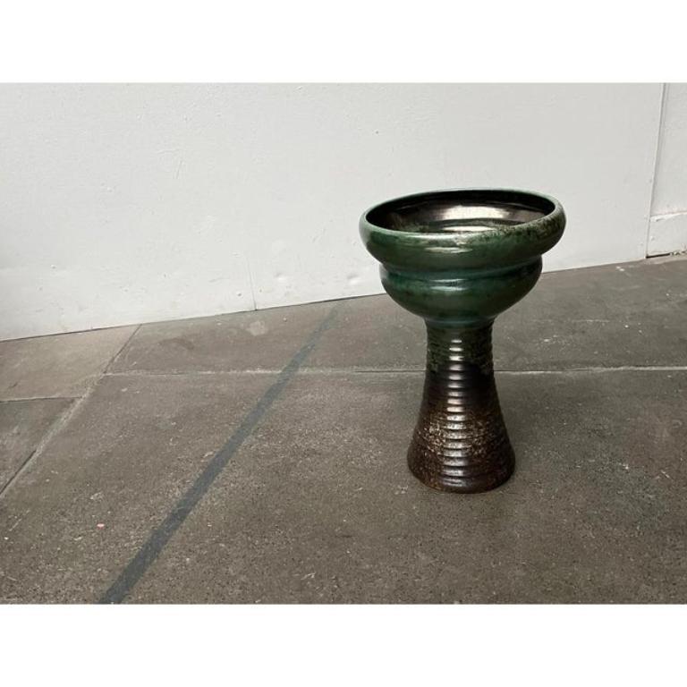 Brutalistische Studio Pottery Bodenvase aus der Mitte des Jahrhunderts, 1960er Jahre (Brutalismus) im Angebot