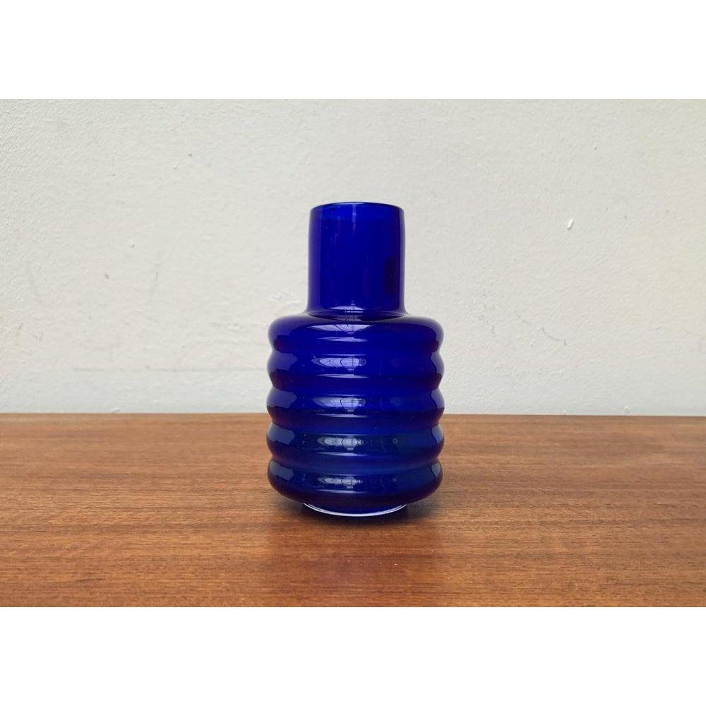 Mid-Century East German GDR Glass Vase from Veb Glaswerk Harz Derenburg, 1960s For Sale 5