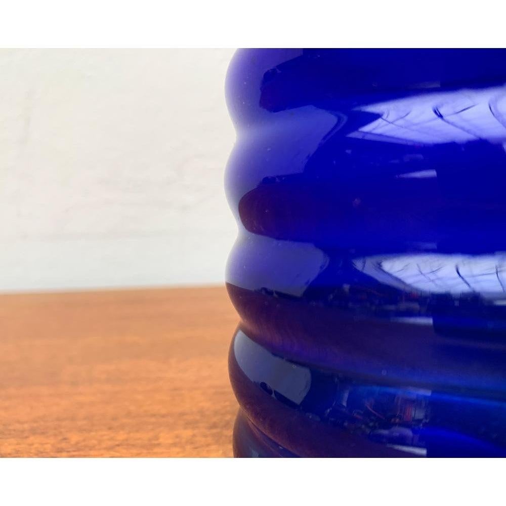 Mid-Century East German GDR Glass Vase from Veb Glaswerk Harz Derenburg, 1960s For Sale 6