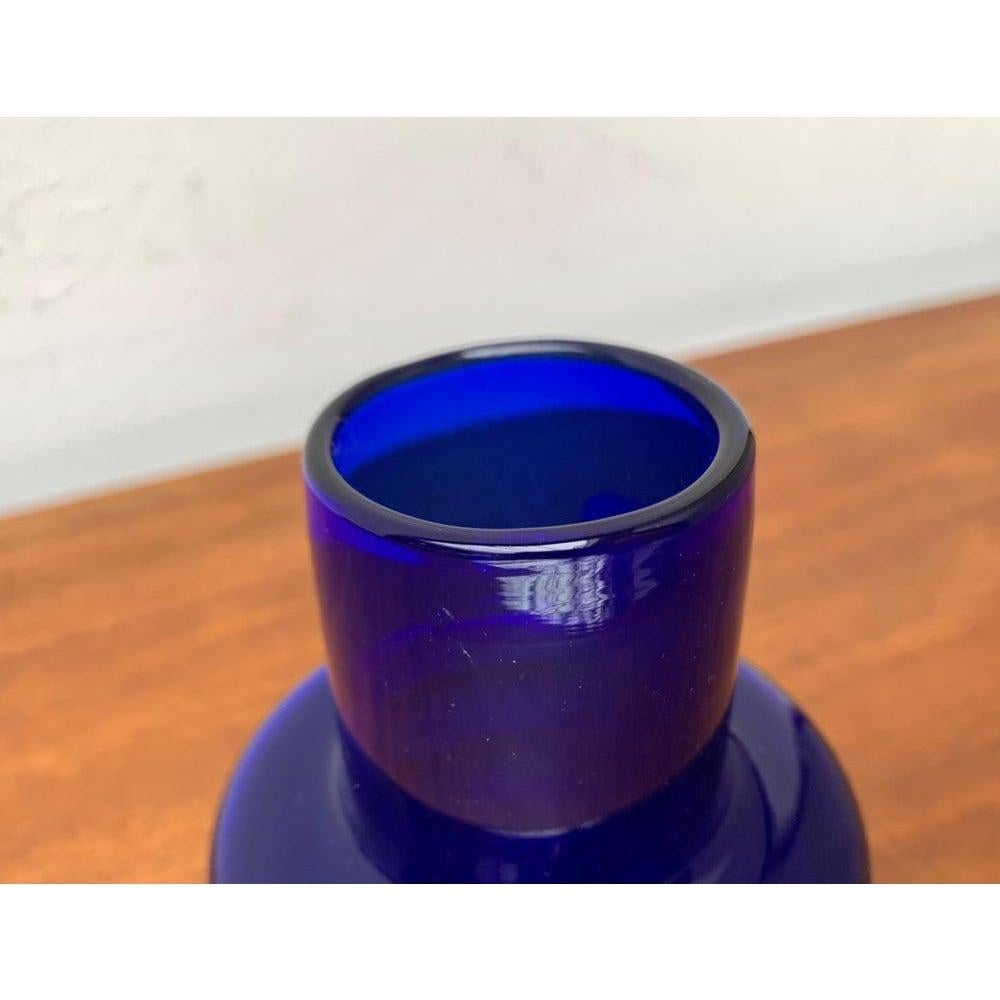 Mid-Century East German GDR Glass Vase from Veb Glaswerk Harz Derenburg, 1960s In Excellent Condition For Sale In Hamburg, DE