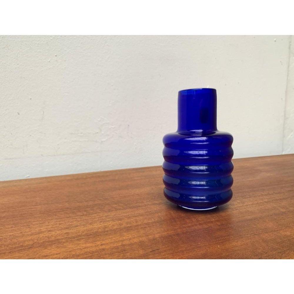 Mid-Century East German GDR Glass Vase from Veb Glaswerk Harz Derenburg, 1960s For Sale 2