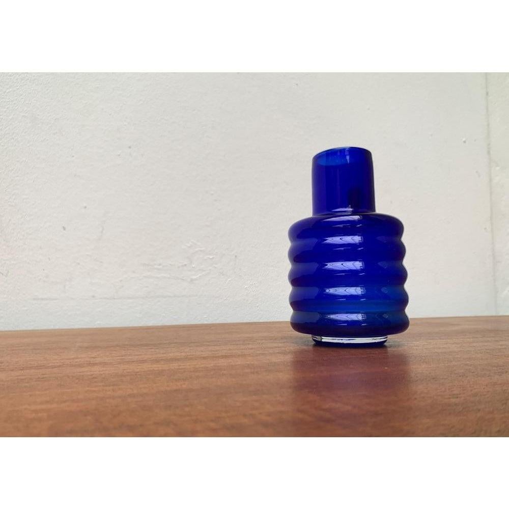 Mid-Century East German GDR Glass Vase from Veb Glaswerk Harz Derenburg, 1960s For Sale 4