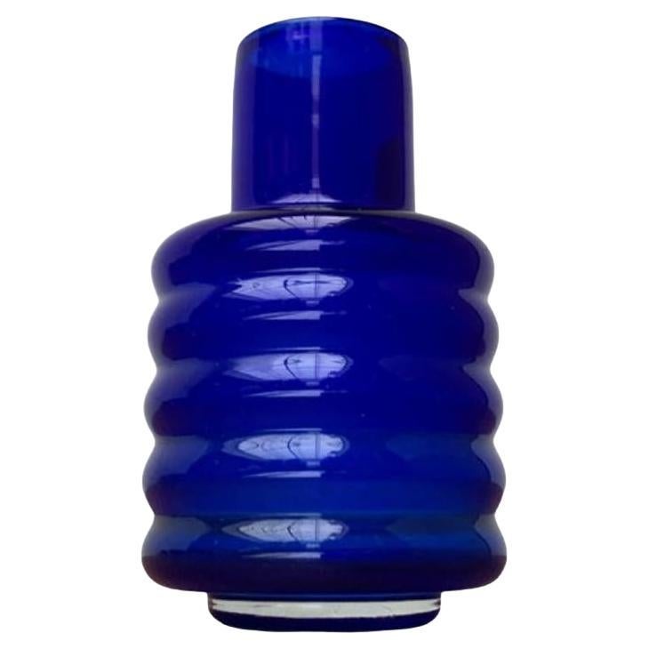 Mid-Century East German GDR Glass Vase from Veb Glaswerk Harz Derenburg, 1960s For Sale