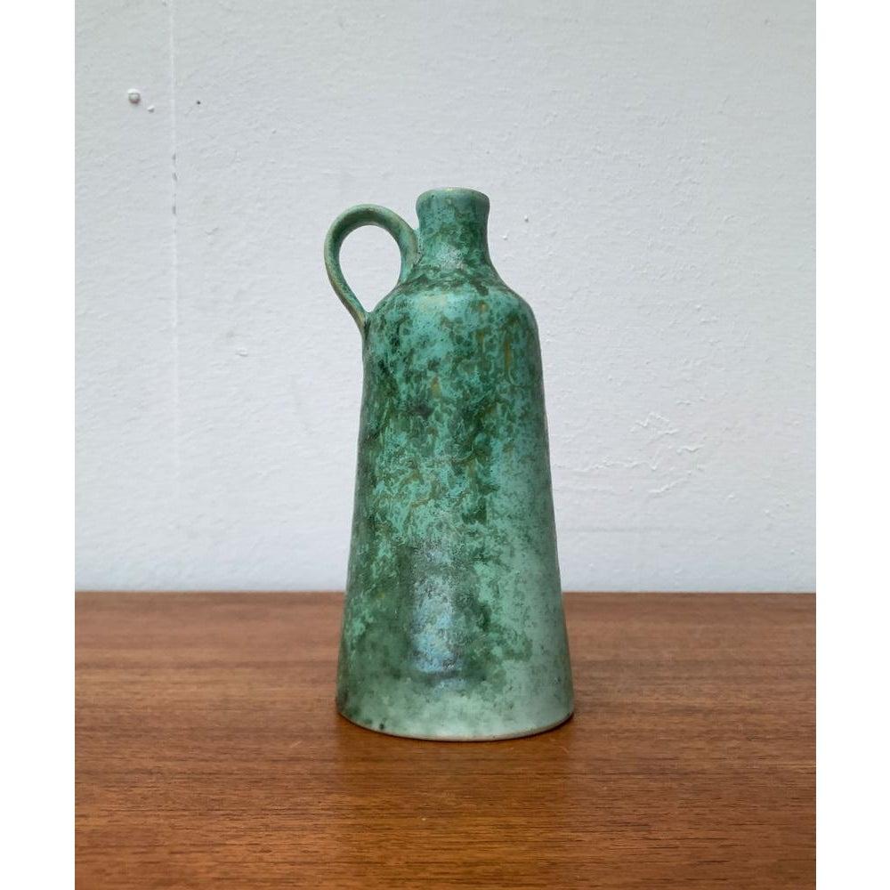 20th Century Mid-Century East German GDR Minimalist Studio Pottery Carafe Vase, 1960s For Sale