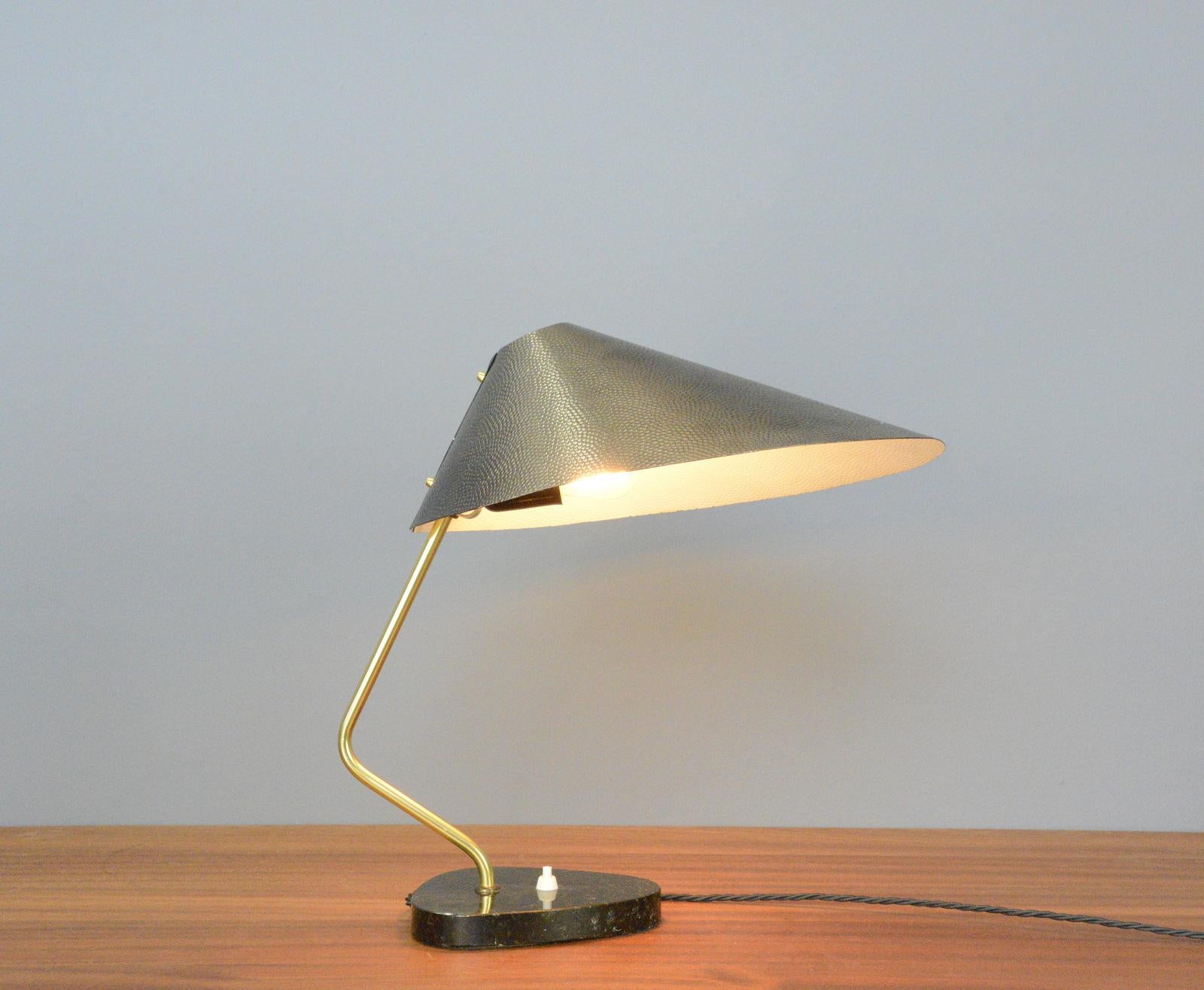 Brass Mid Century East German Table Lamps, Circa 1960s