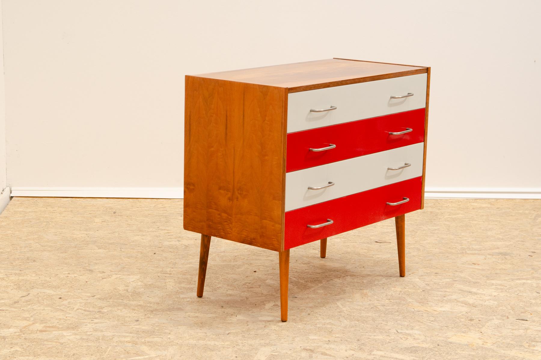20th Century Mid century Eastern Bloc Vintage chest of drawers, 1970´s, Czechoslovakia For Sale