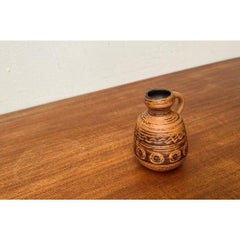 Jarrón de cerámica de mediados de siglo de la RDA de Strehla Keramik, años 60