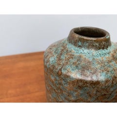 Ostasiatische GDR-Keramikvase aus Strehla Keramik aus der Mitte des Jahrhunderts, 1960er Jahre