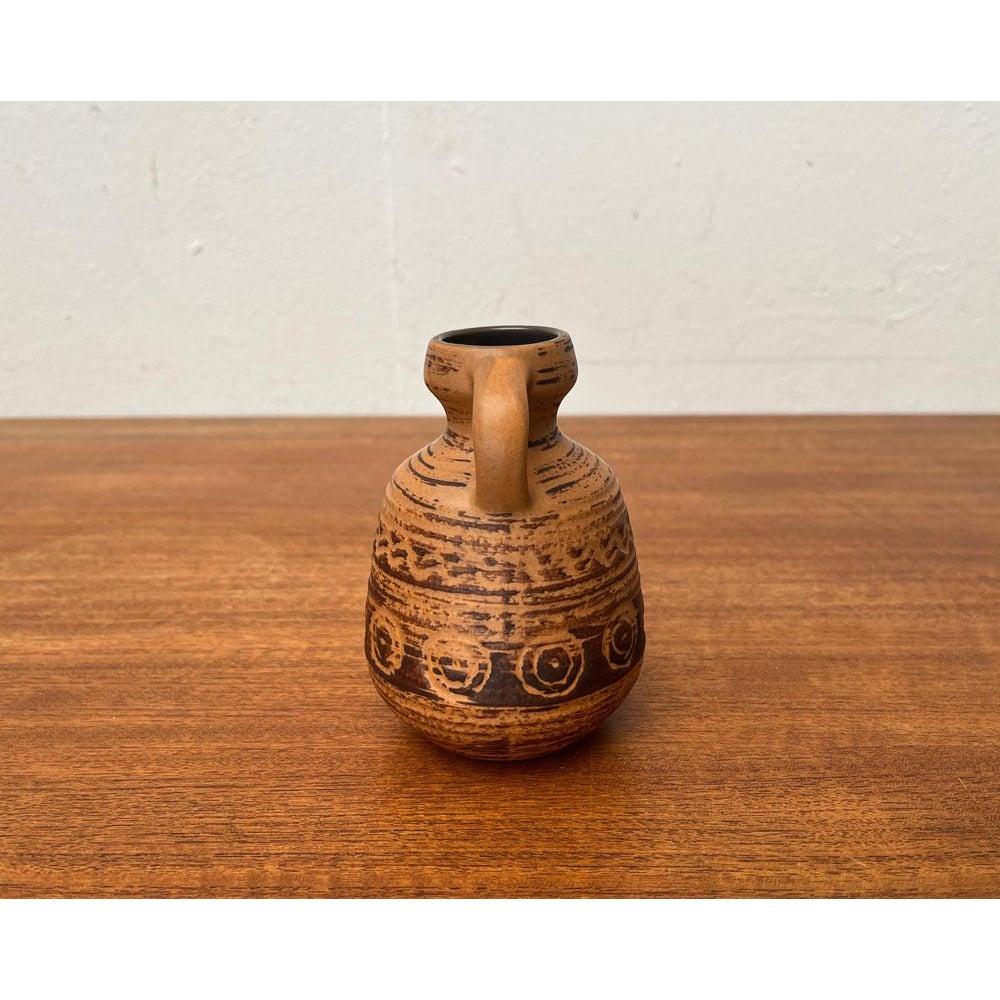 Ostasiatische GDR-Keramikvase aus Strehla Keramik aus der Mitte des Jahrhunderts, 1960er Jahre (Moderne der Mitte des Jahrhunderts) im Angebot