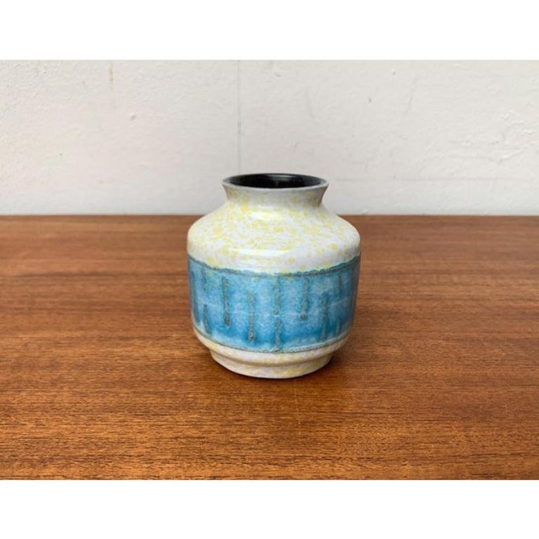 Mid-Century Modern Mid-Century Eastern German GDR Pottery Vase from Strehla Keramik, 1960s For Sale
