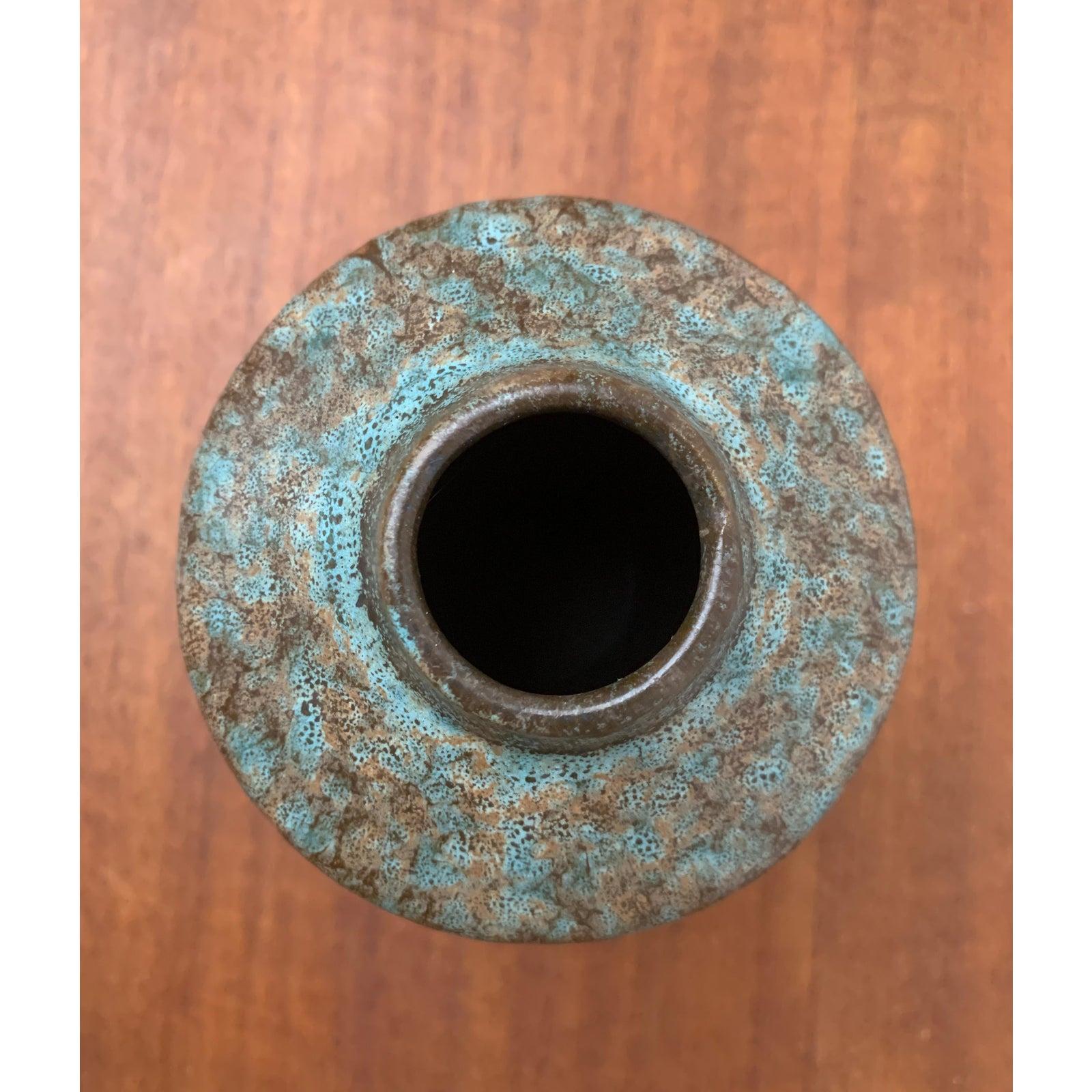 Mid-Century moderno Vaso in ceramica della DDR orientale di metà secolo di Strehla Keramik, anni '60 in vendita