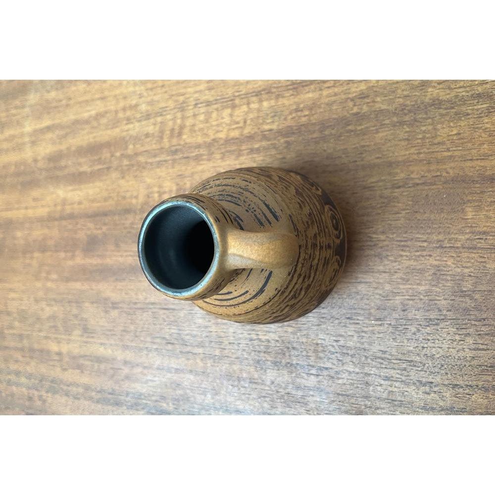 Ostasiatische GDR-Keramikvase aus Strehla Keramik aus der Mitte des Jahrhunderts, 1960er Jahre (Deutsch) im Angebot