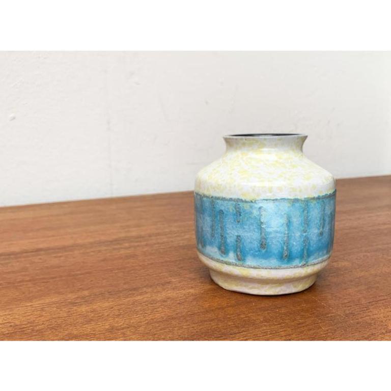 Ceramic Mid-Century Eastern German GDR Pottery Vase from Strehla Keramik, 1960s For Sale