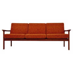 Used Mid century easy lounge couch by Sven ellekaer for komfort teak 