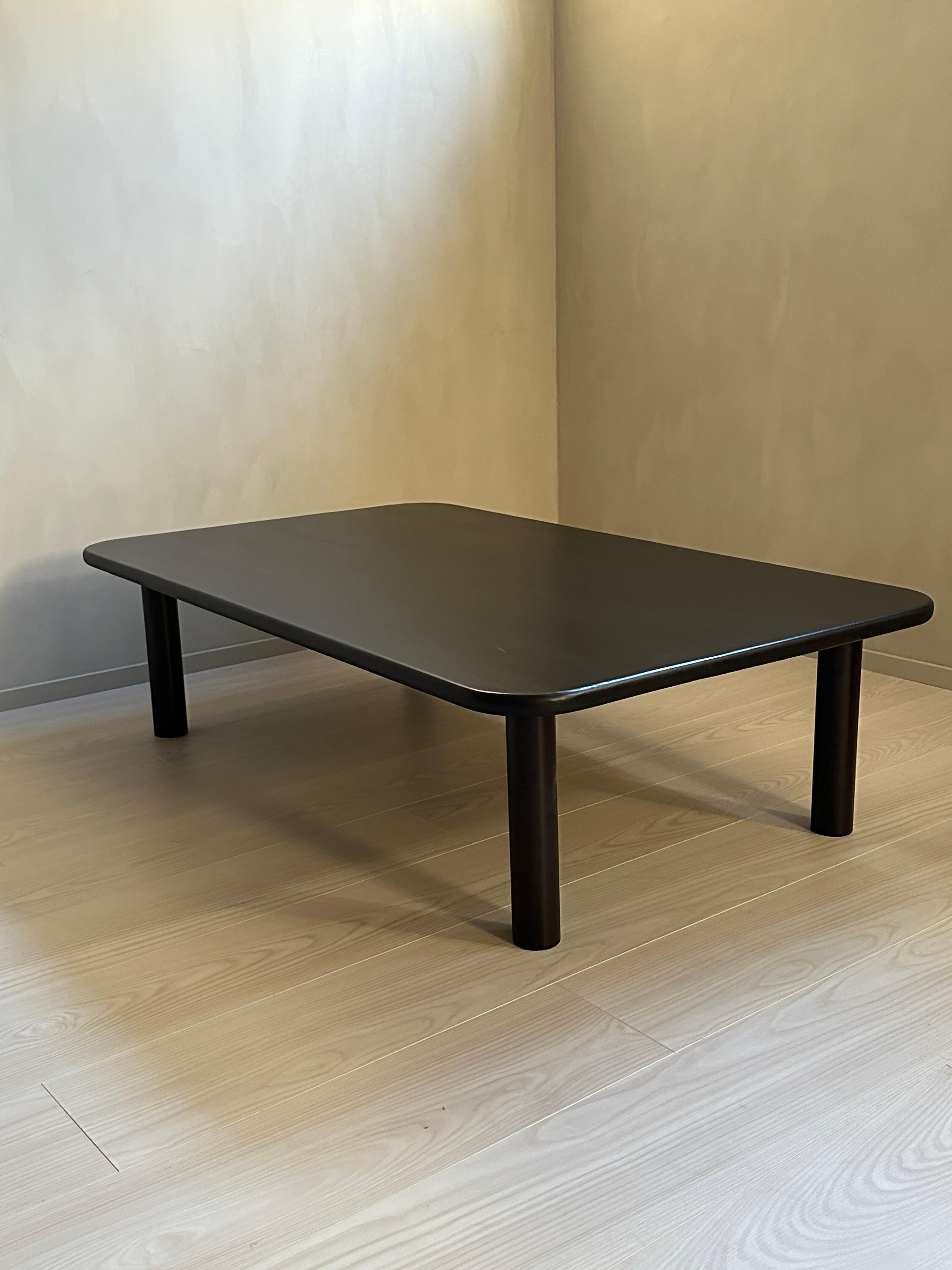 Mid-Century Ebonized Coffee Table, Scandinavia, C. 1960s In Good Condition For Sale In Hønefoss, 30