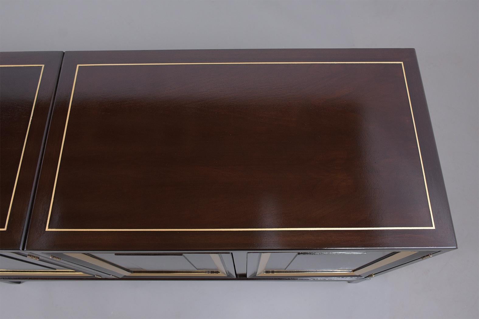 Mid-Century Modern Ebonized Credenza 1