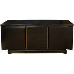 Mid Century Ebonized Credenza